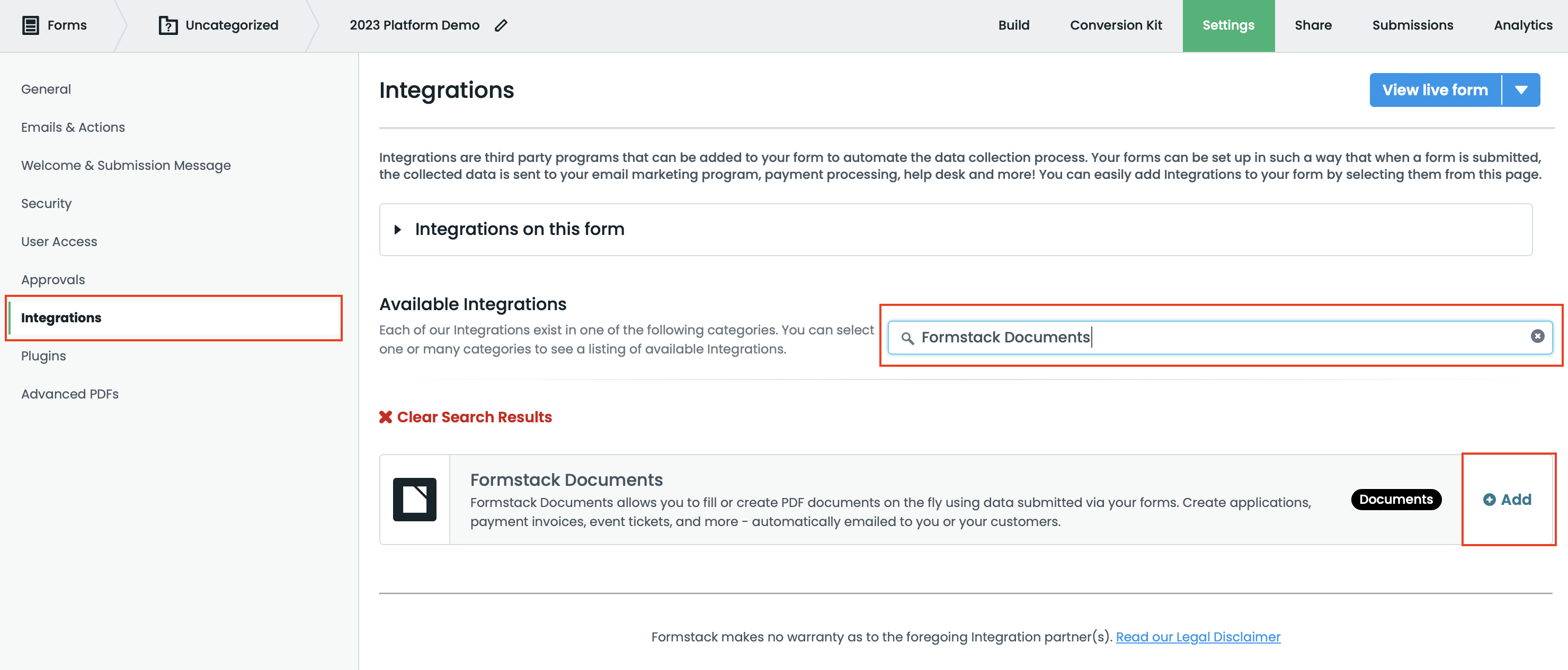 Connect Formstack Forms and Formstack Documents