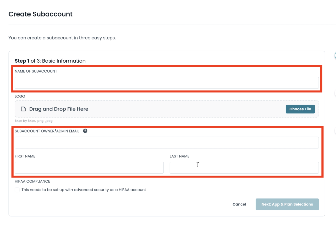 Platform Subaccounts