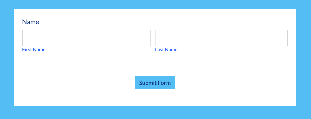 Name Fields